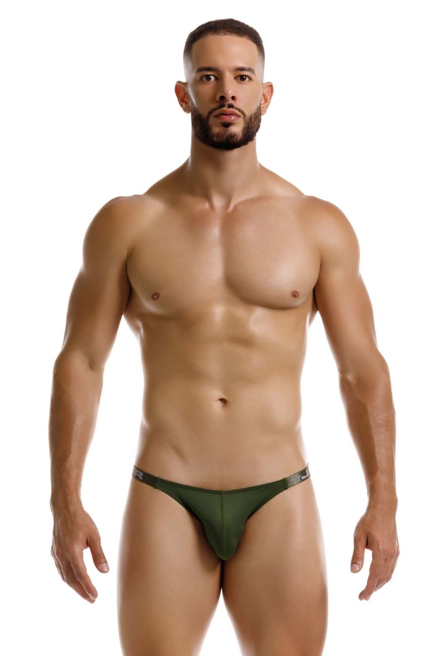 Green Jor Eos Bikini Thong underwear by CITYBOYZ★USA, showcasing the sleek, minimal design and smooth fabric fit.