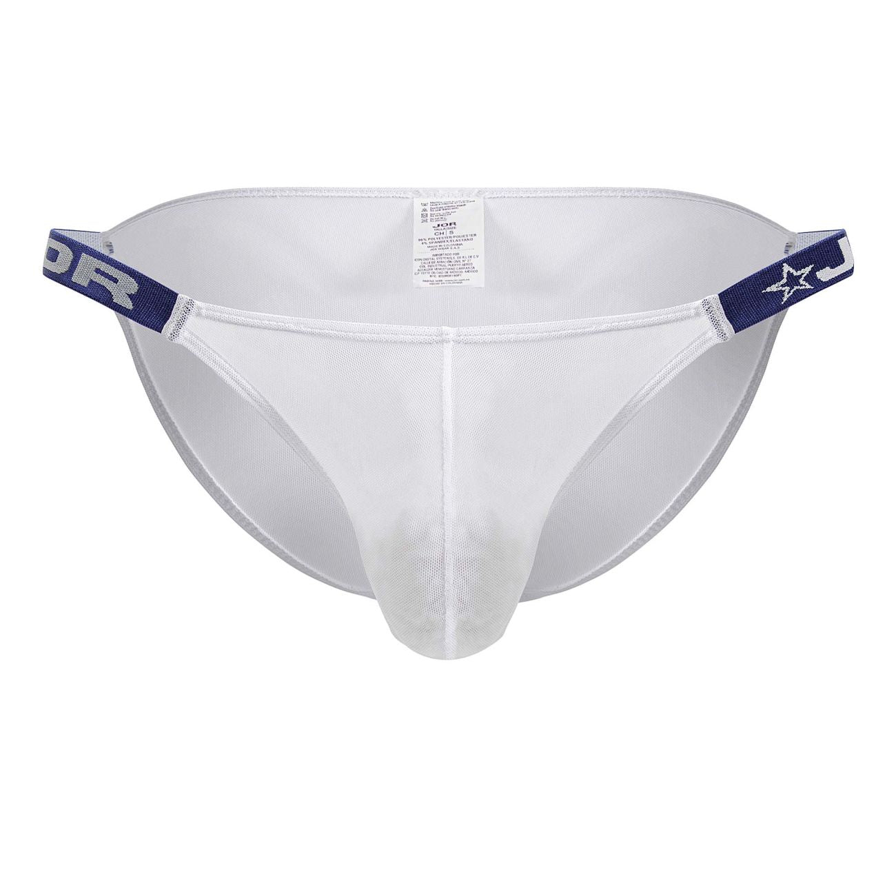 White Jor Frost Bikini underwear by CITYBOYZ★USA displayed on a model, featuring a sleek, minimal design for comfortable wear
