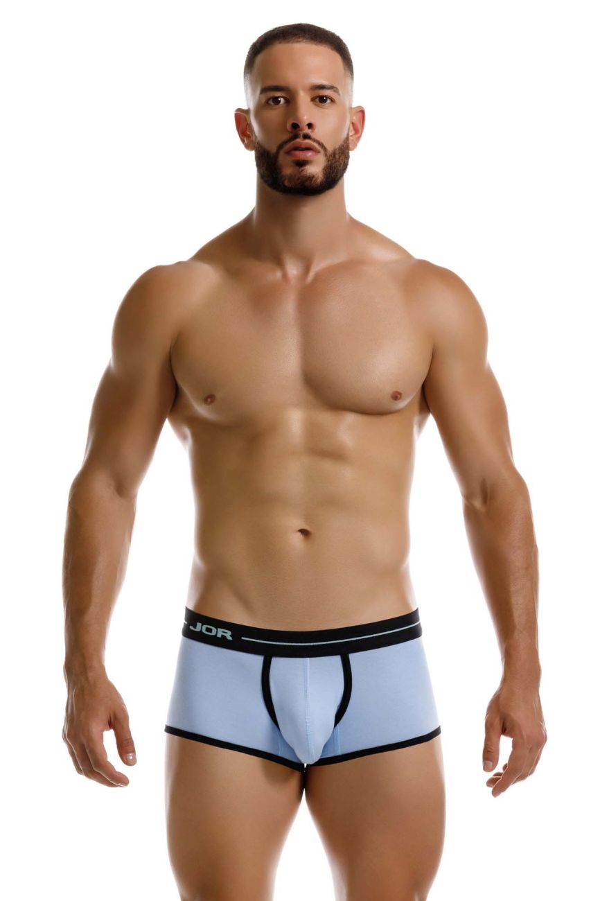 Blue Jor Astra Trunk by CITYBOYZ★USA featuring comfortable fit and stylish design, laid flat to showcase fabric and waistband.