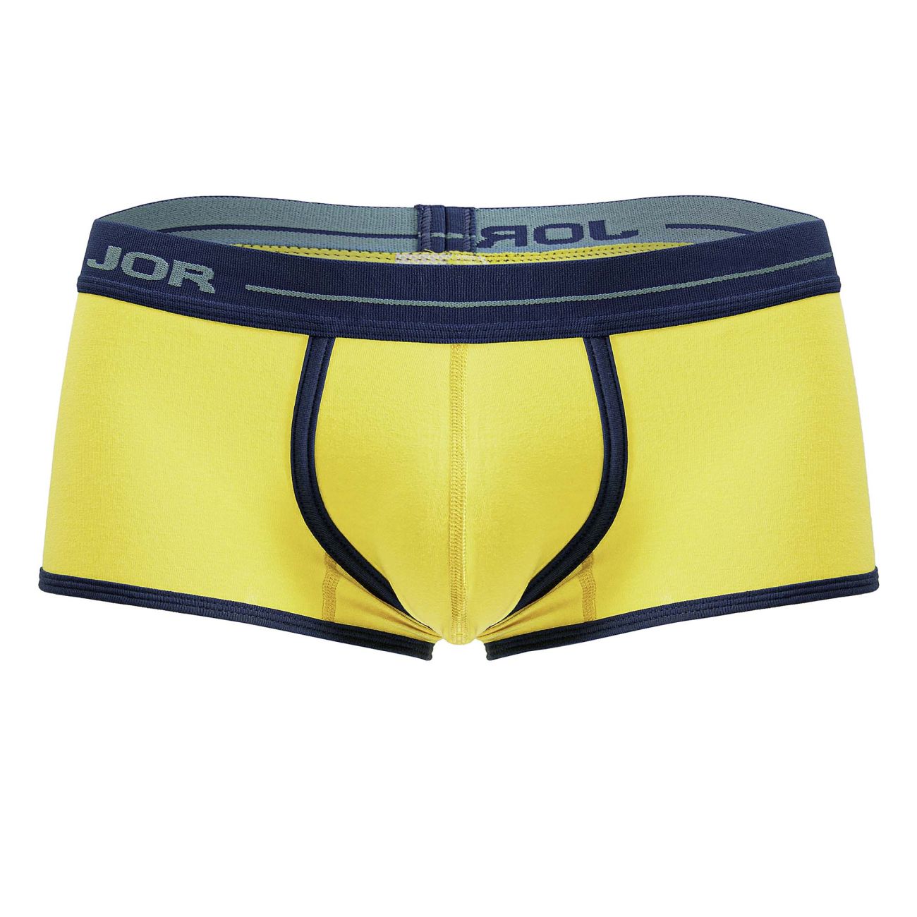 Yellow Jor Astra trunk by CITYBOYZ★USA, showcasing comfortable fit and stylish design in a close-up image.