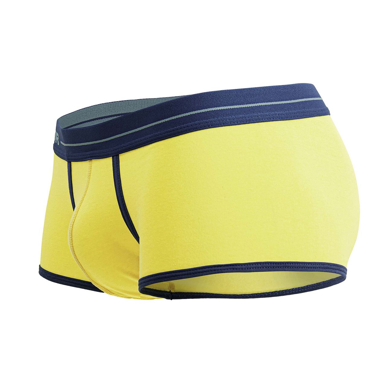 Yellow CITYBOYZ★USA Jor Astra Trunk featuring sleek design and comfortable fit, displayed on a model.