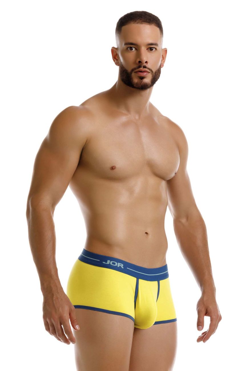Yellow Jor Astra Trunk by CITYBOYZ★USA featuring a comfortable fit and stylish design, shown on a model.
