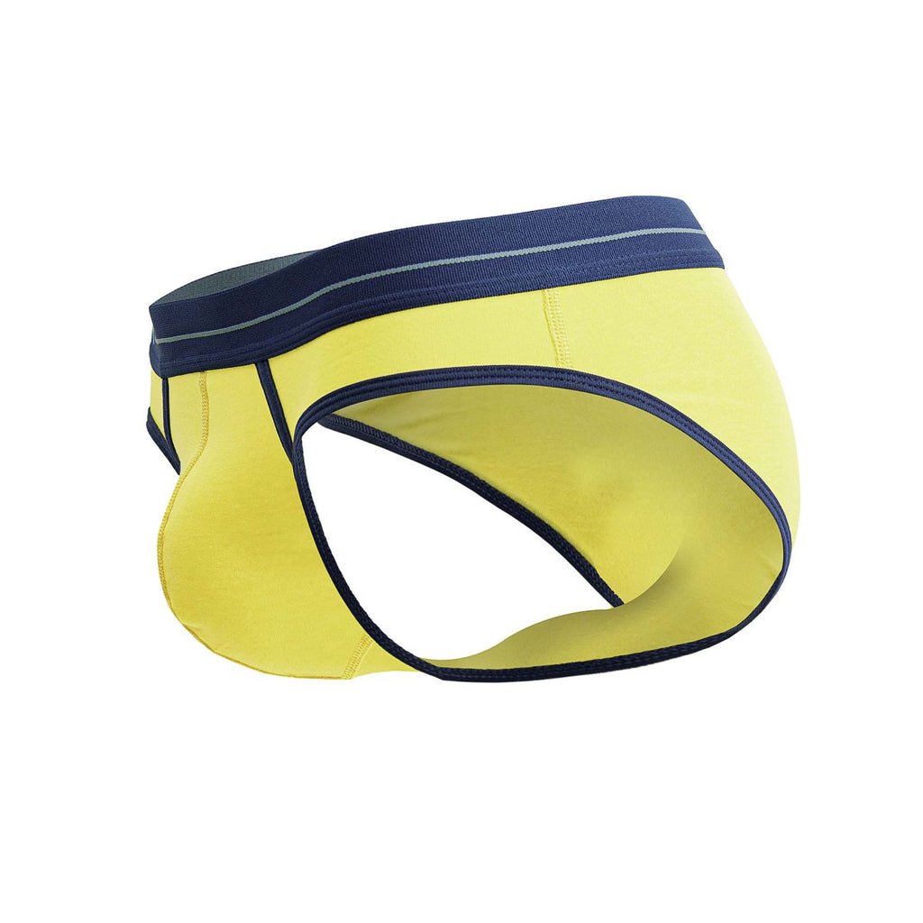 Yellow men's Jor Astra Brief from CITYBOYZ★USA, showcasing a comfortable and stylish underwear design.