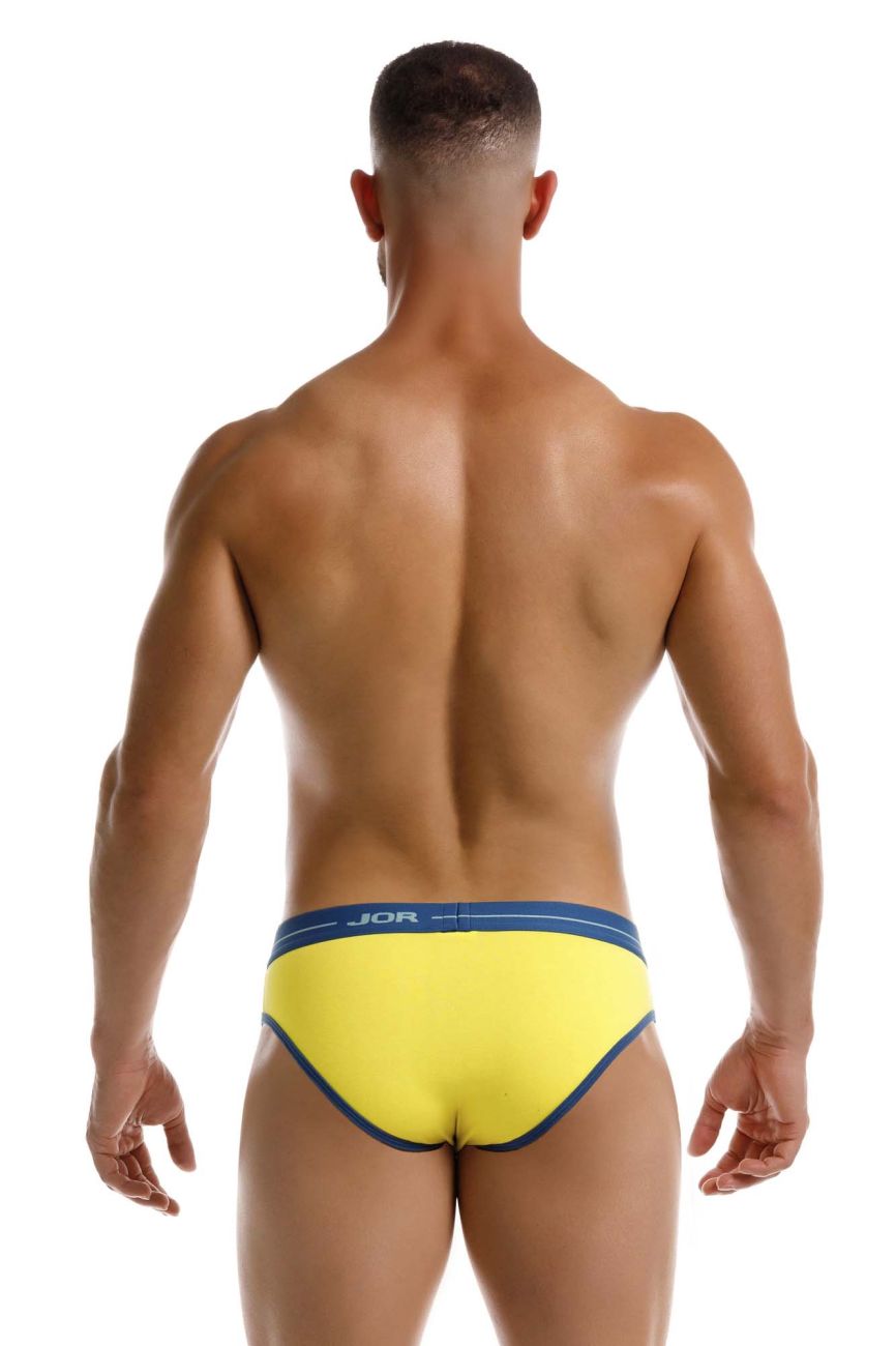 Yellow Jor Astra Brief by CITYBOYZ★USA, stylish men's underwear with comfortable fit and modern design.