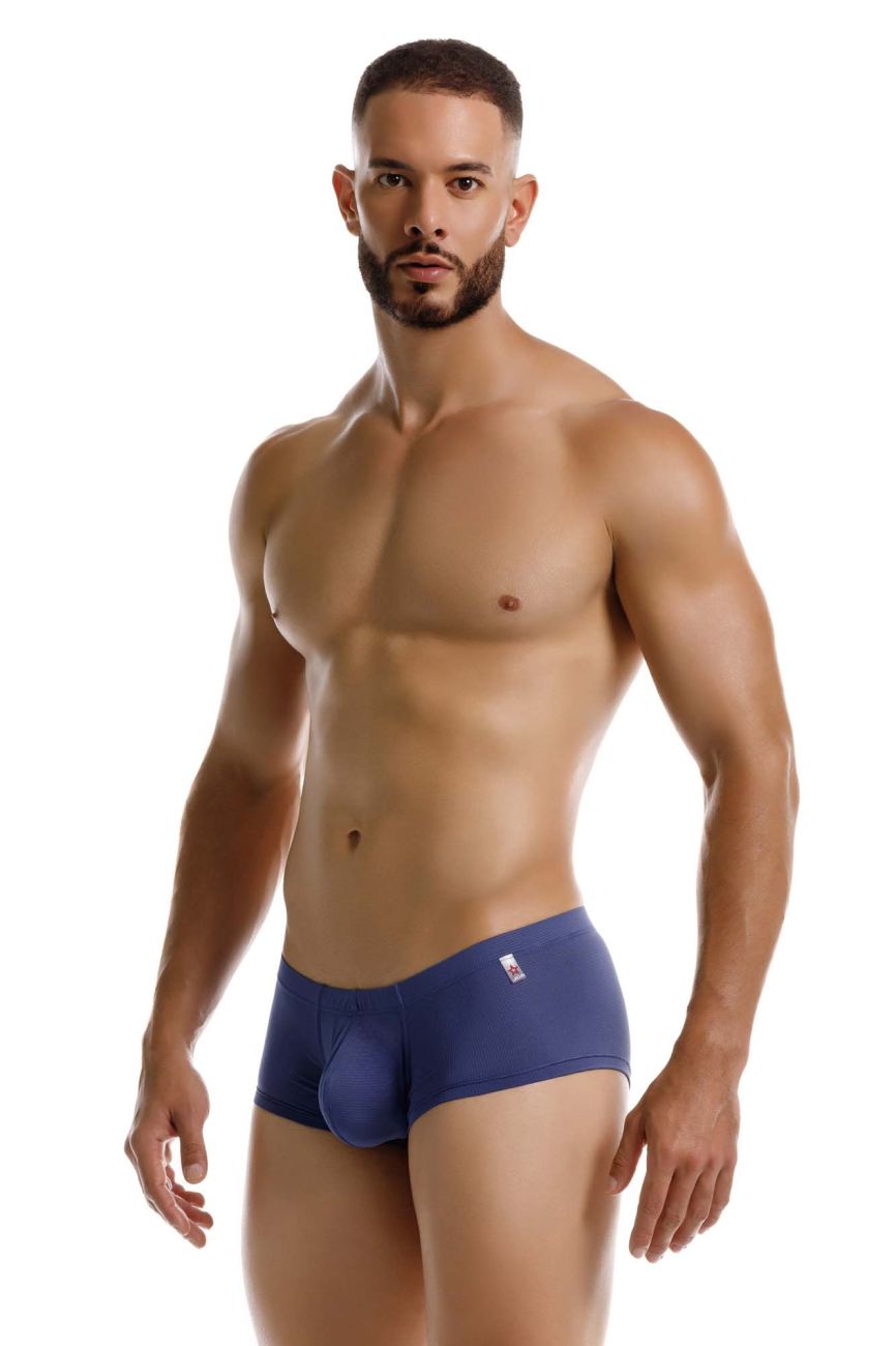 Blue Jor Cosmo Trunk by CITYBOYZ★USA, comfortable men's underwear, close-up of fitted trunk style with soft fabric.