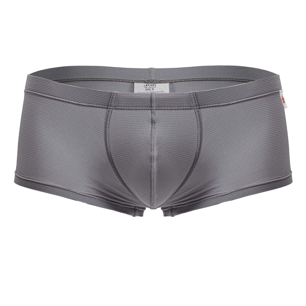 Gray Jor Cosmo Trunk by CITYBOYZ★USA, comfortable men's underwear with a snug fit and soft fabric, shown on a white background.
