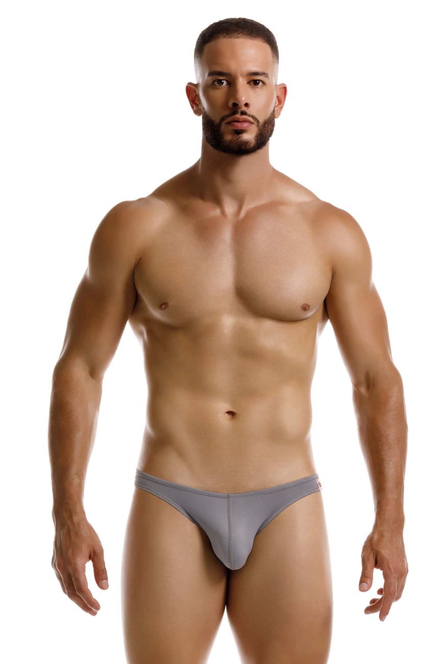 Gray Jor Cosmo men's bikini underwear by CITYBOYZ★USA, showcasing a snug fit and stylish design on a model.