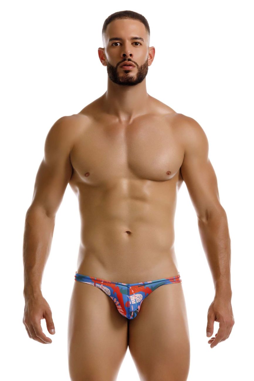 Printed Jor South Bikini men's briefs by CITYBOYZ★USA with colorful pattern, snug fit, and comfortable waistband.