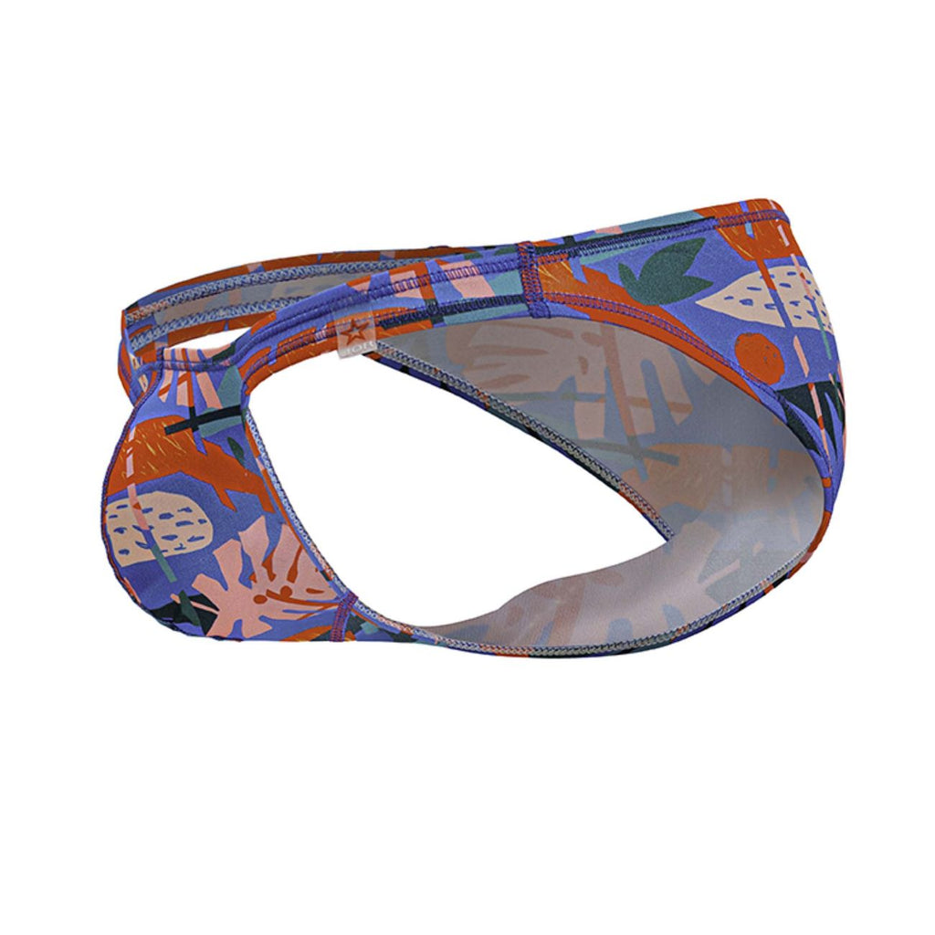 Printed Jor South Bikini men's briefs by CITYBOYZ★USA featuring a stylish, snug fit with colorful print design.