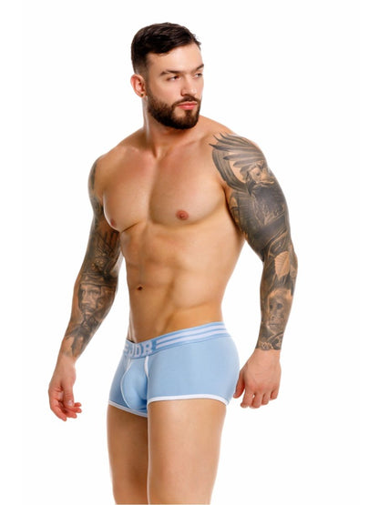 Blue CITYBOYZ USA Jor College Trunks 2320, durable fabric trunk with reinforced handles and secure buckle closures.