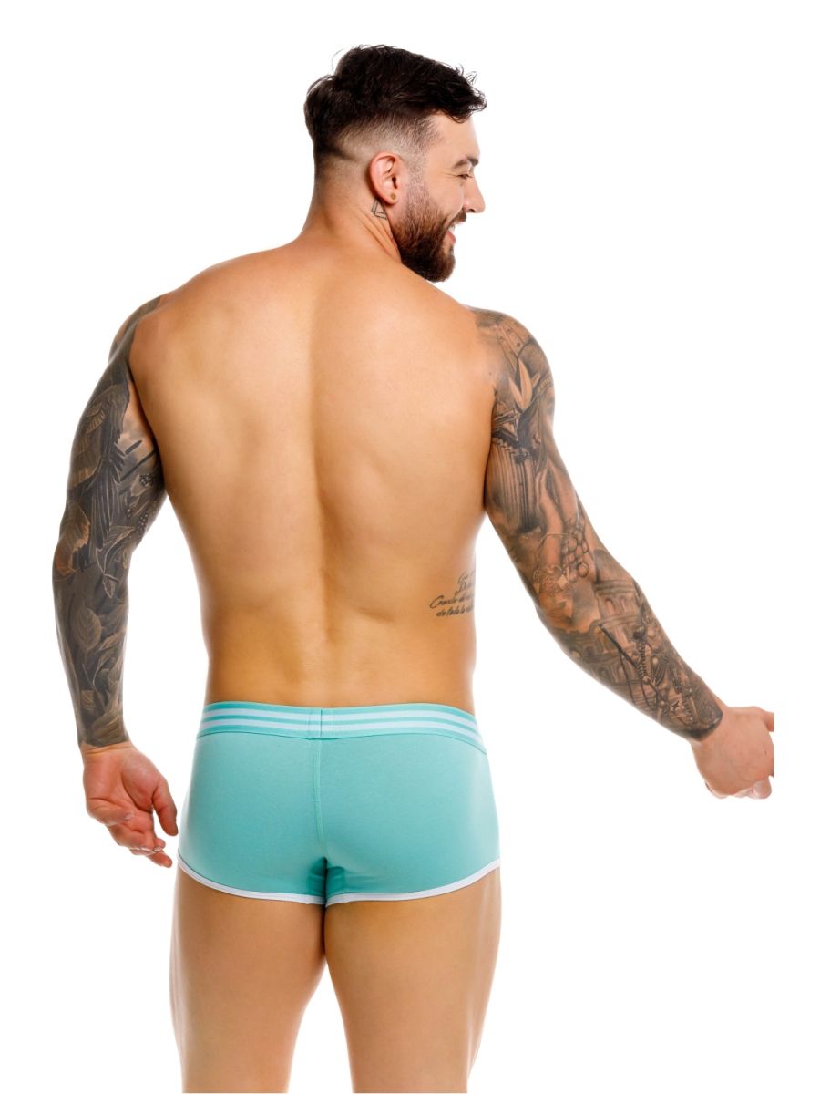 Mint green Jor College Trunks 2320 by CITYBOYZ★USA, premium men's underwear with a snug fit and comfortable waistband.