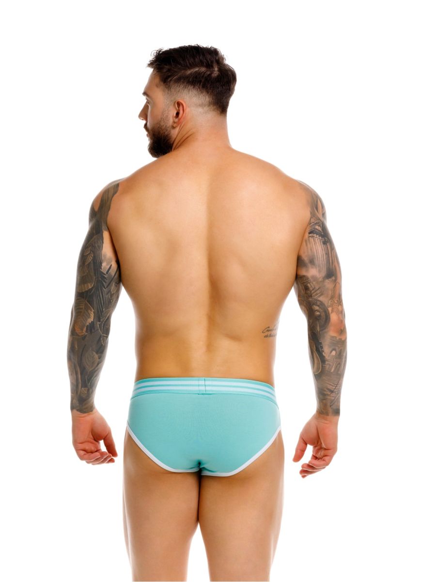 Mint green CITYBOYZ USA Jor College Brief 2321 men's underwear, soft cotton fabric, front fly, comfortable fit.