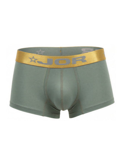 Green Jor Soho Trunk 2326 by CITYBOYZ★USA with sturdy construction and metal hardware, shown open with interior compartments.