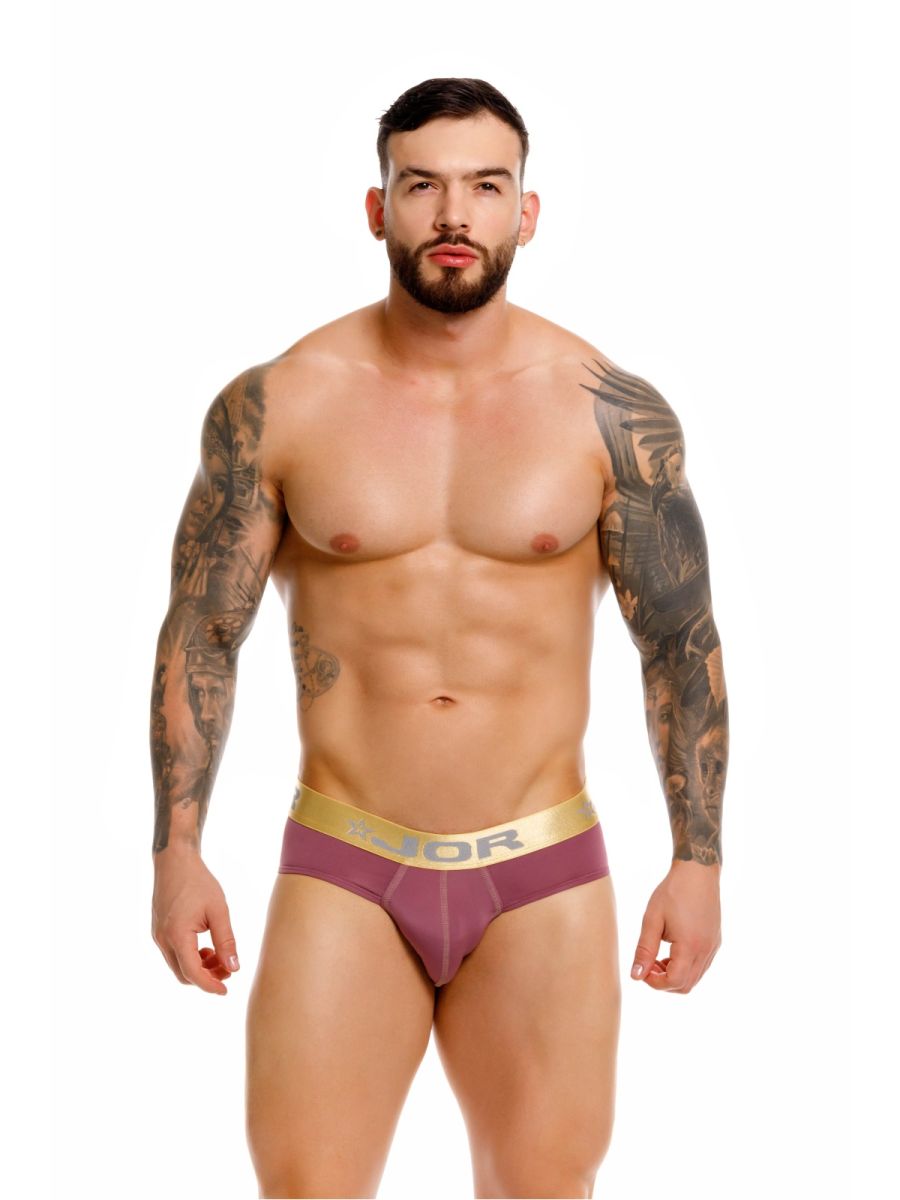 Wine-colored CITYBOYZ USA Jor Soho Brief trunk with comfortable fit and stylish design, shown in front view.