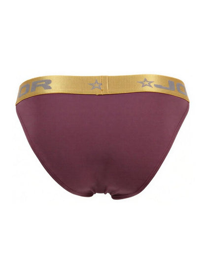 CityBOYZ USA Jor Soho Bikini Trunk in wine color, showcasing the stylish swimwear with a comfortable fit and modern design.