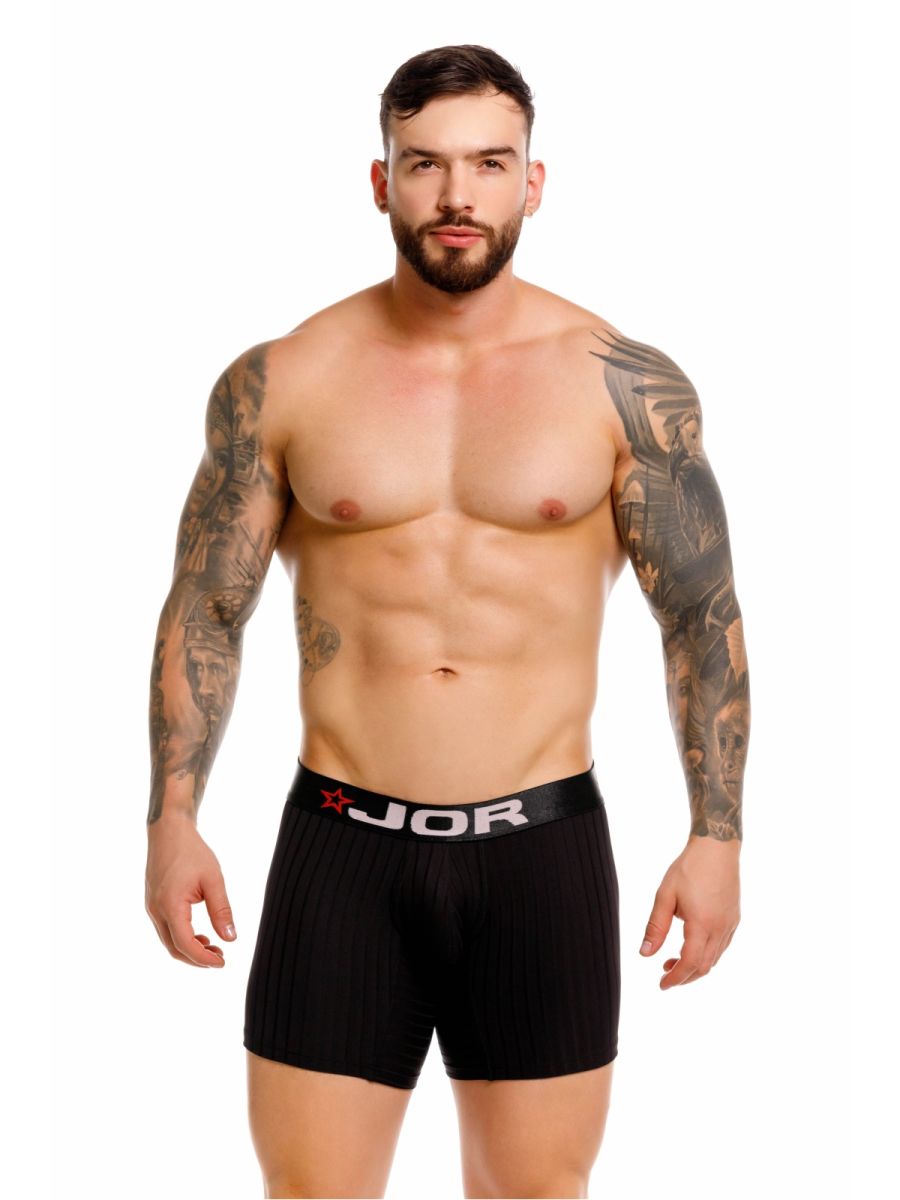 Black CITYBOYZ USA Jor Cronos Boxer Brief 2329 featuring a snug fit and comfortable waistband.