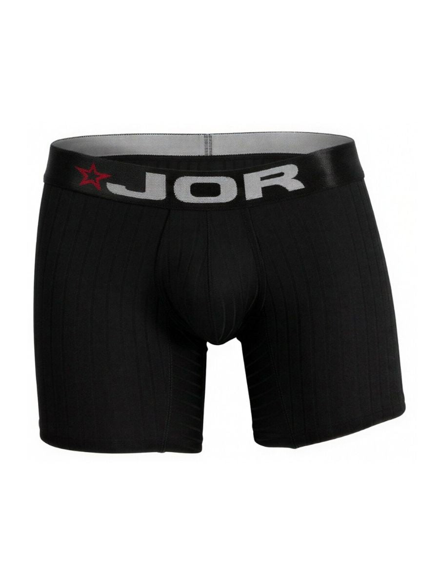 Black CITYBOYZ USA Jor Cronos Boxer Brief 2329 featuring a snug fit and comfortable waistband on a model.