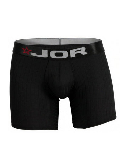 Black Jor Cronos Boxer Brief by CITYBOYZ★USA, close-up showing snug fit and soft waistband fabric.
