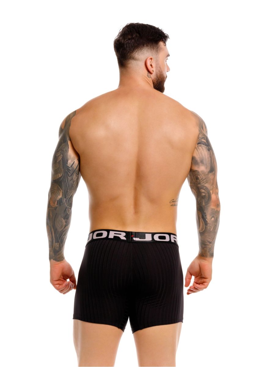 Black Jor Cronos Boxer Brief by CITYBOYZ USA, featuring comfortable fit and stylish design, shown on a model.