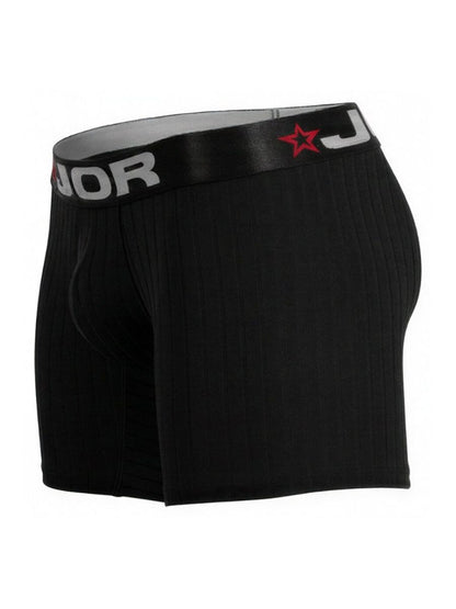 Black Jor Cronos Boxer Brief by CITYBOYZ★USA, close-up of comfortable, snug-fitting men's boxer brief fabric and waistband.