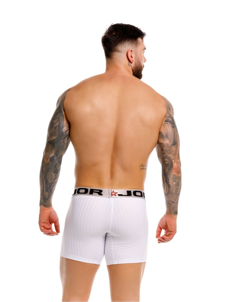White Jor Cronos Boxer Brief 2329 by CITYBOYZ★USA, showcasing comfortable fit and stylish design.