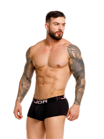 Black Jor Cronos Trunk 2330 boxer briefs by CITYBOYZ★USA displayed on a model, showcasing the comfortable fit and sleek design.
