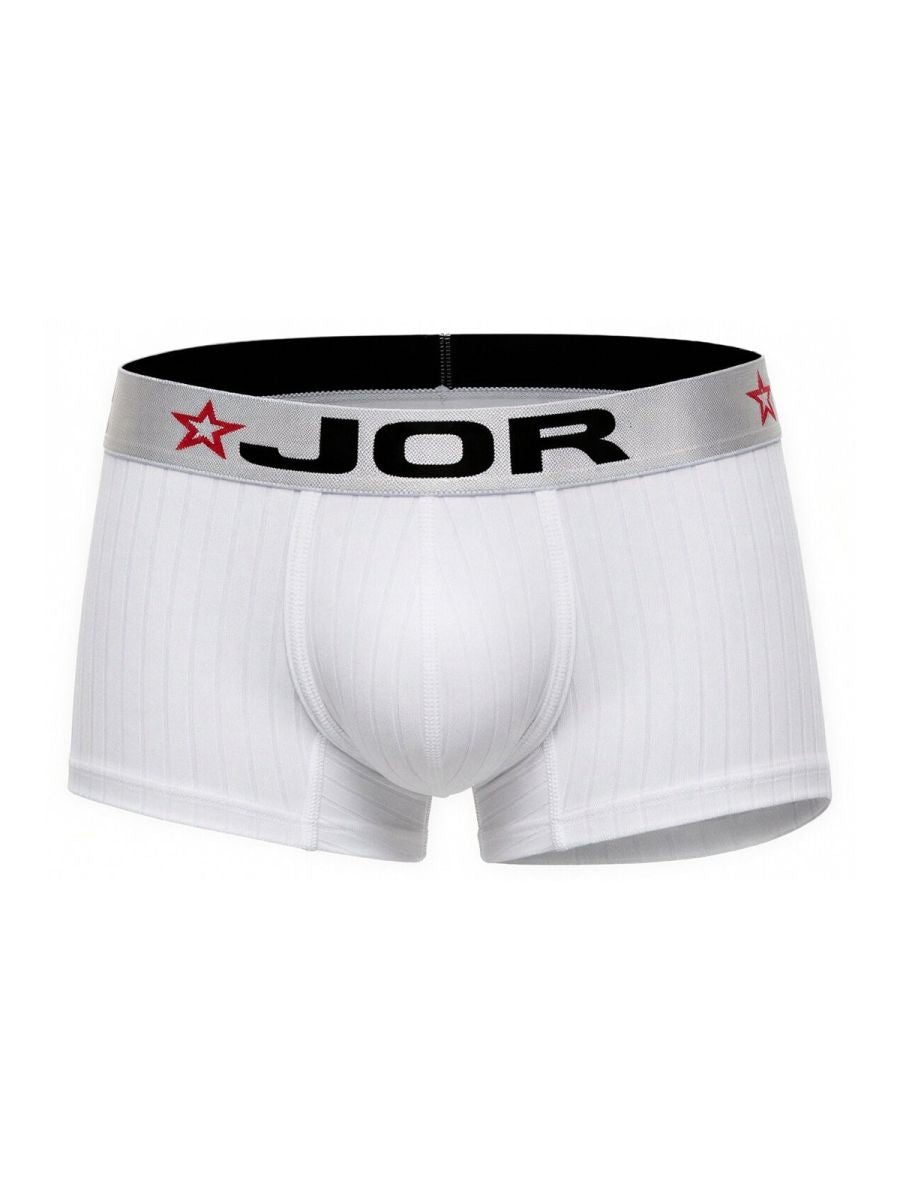 White Jor Cronos Trunk 2330 boxer brief by CITYBOYZ★USA, showcasing premium comfort and sleek fit.