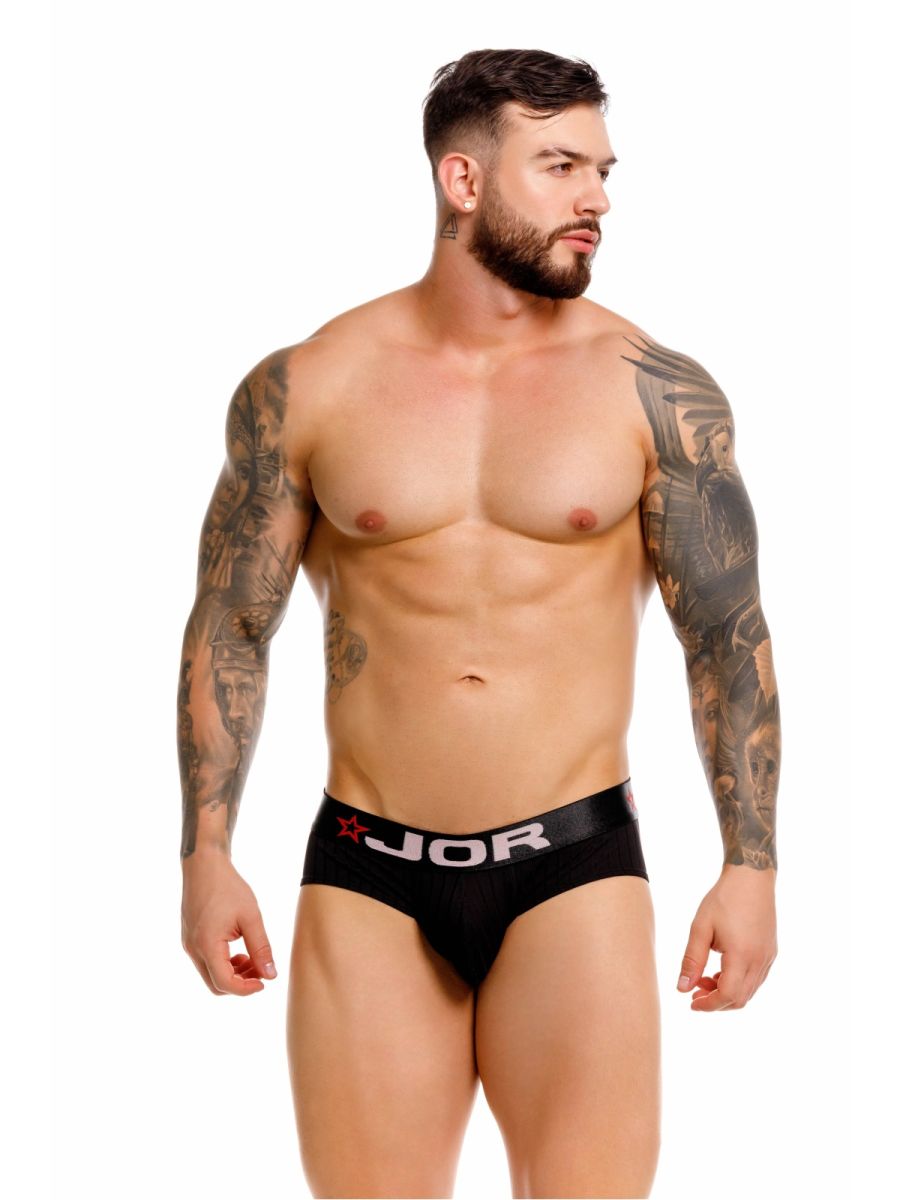 Black Jor Cronos brief by CITYBOYZ★USA, premium men's underwear with a comfortable fit and sleek design.
