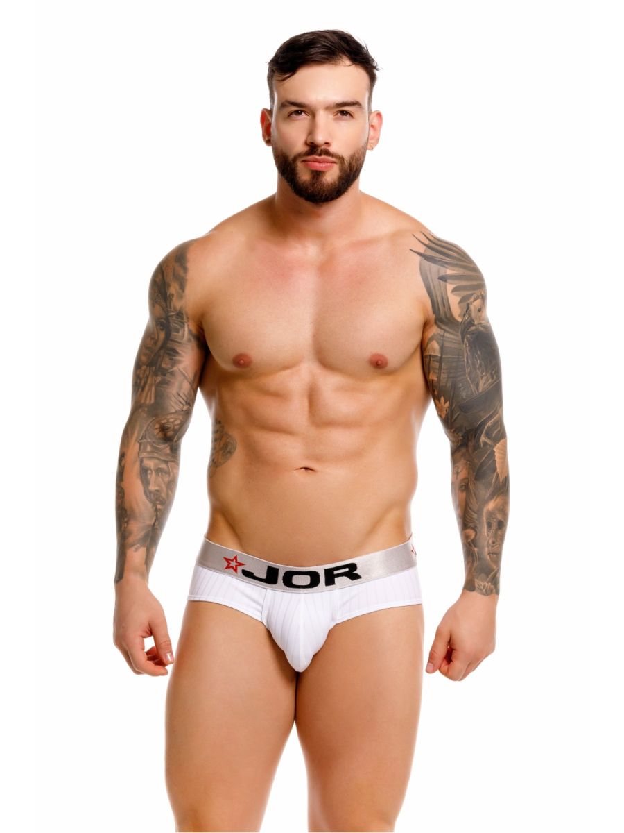 White Jor Cronos Brief 2331 by CITYBOYZ★USA, premium men's underwear with a comfortable fit and classic design.