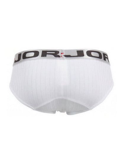 White Jor Cronos Brief 2331 by CITYBOYZ★USA featuring a snug fit and simple design, shown on a model.
