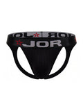 Black Jor Cronos Jockstrap by CITYBOYZ★USA, featuring supportive waistband and athletic fit, shown on a model.