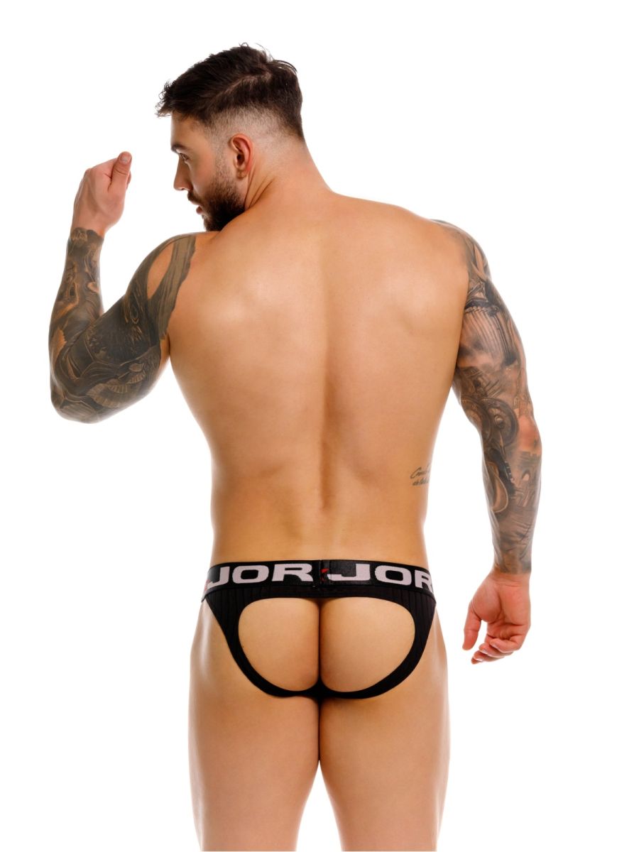 Black CITYBOYZ★USA Jor Cronos Jockstrap 2332 with supportive waistband and athletic fit, shown on a plain background.