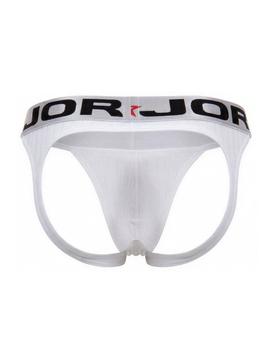 White CITYBOYZ USA Jor Cronos Jockstrap 2332 with supportive waistband and snug fit, designed for comfort and athletic performance.