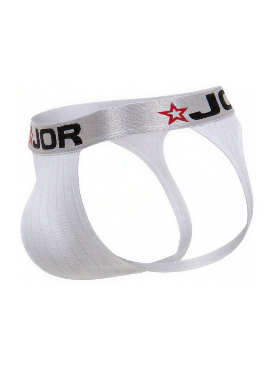 White Jor Cronos Jockstrap 2332 by CITYBOYZ★USA featuring supportive waistband and athletic design.