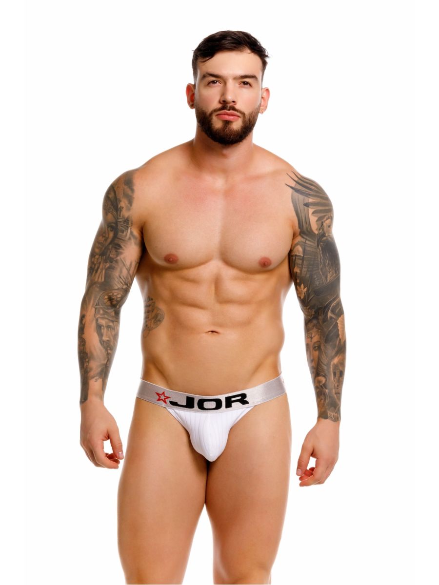 White Jor Cronos Thong 2333 by CITYBOYZ★USA, modern men's underwear featuring a comfortable thong design.