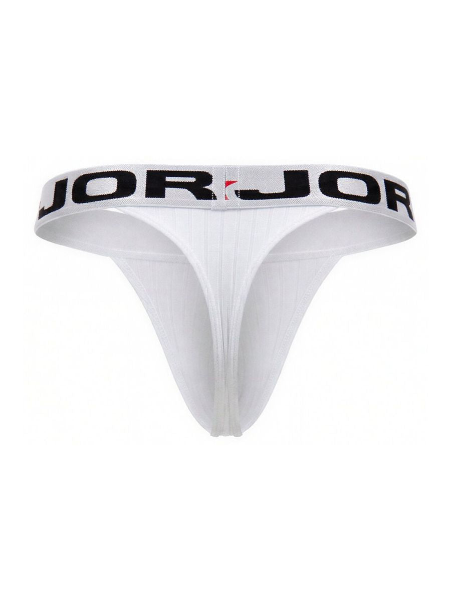 White Jor Cronos Thong 2333 by CITYBOYZ USA, men's modern comfort thong with sleek design and minimal coverage.