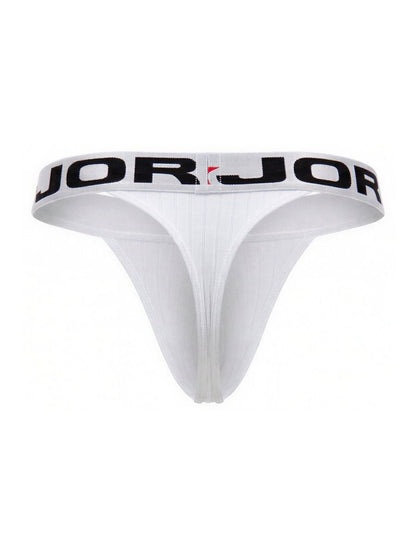 White Jor Cronos Thong by CITYBOYZ★USA, showing the sleek design and minimal coverage of the men's underwear.