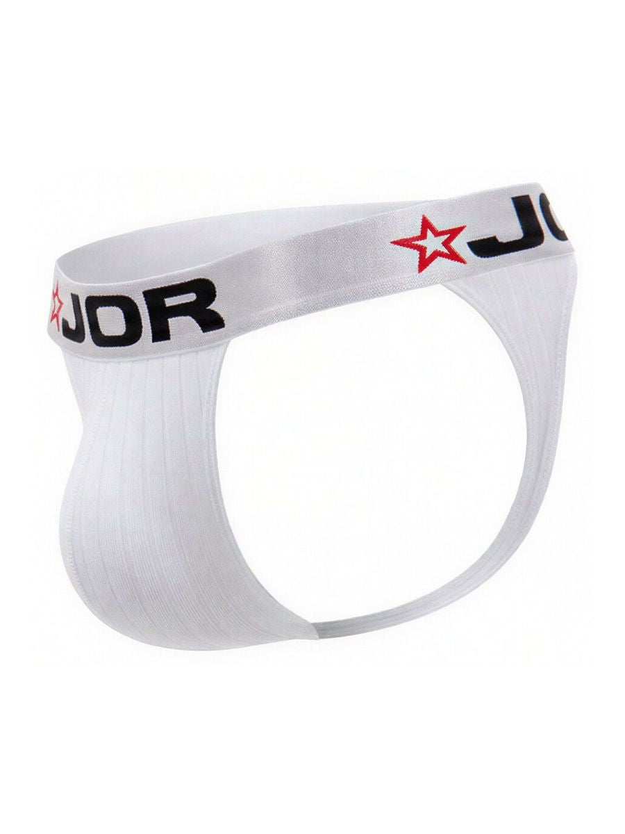 White Jor Cronos Thong 2333 by CITYBOYZ★USA, featuring minimalist design and comfortable fit for men's modern underwear.