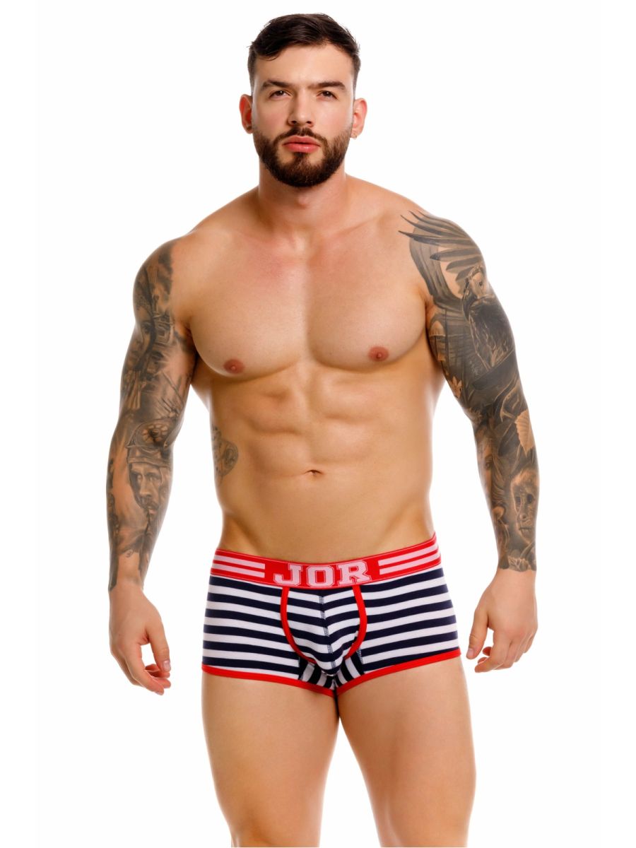 CityBOYZ USA Jor Santorini Trunk 2334 in striped design, stylish men's underwear with comfortable fit and modern style.
