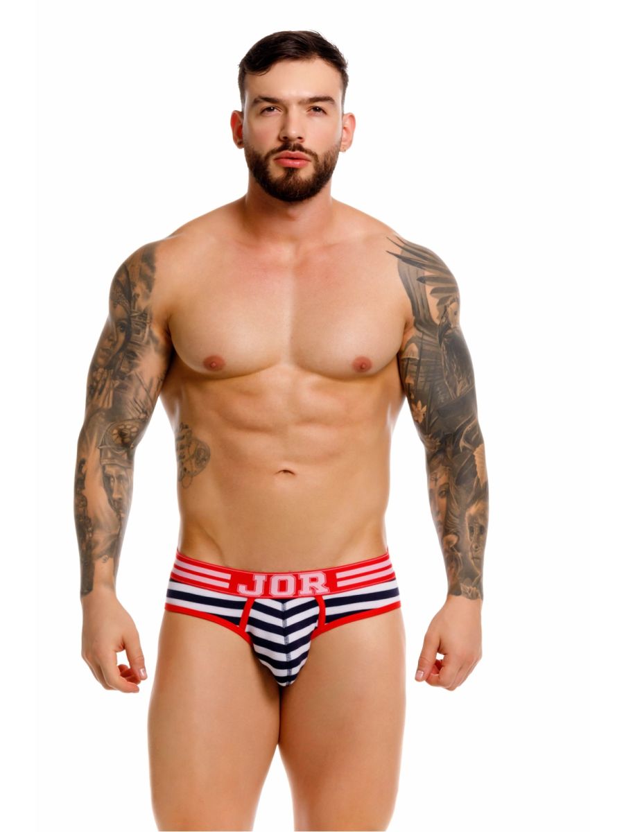 CityBOYZ USA Jor Santorini Brief 2335 with stylish striped design, made for comfortable wear and modern fashion.