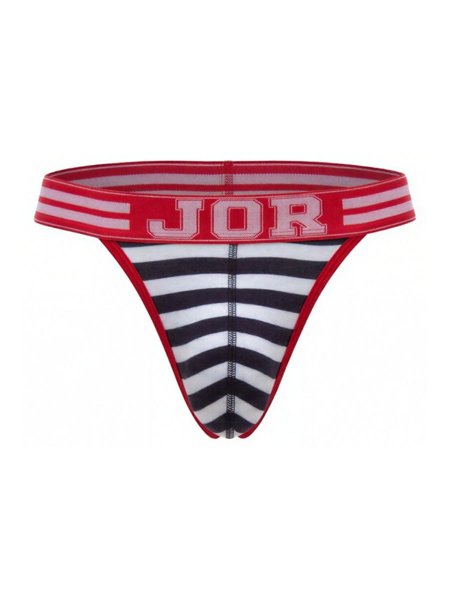 CityBOYZ USA Jor Santorini Thong with nautical striped design, showcasing comfortable footbed and stylish thong footwear.