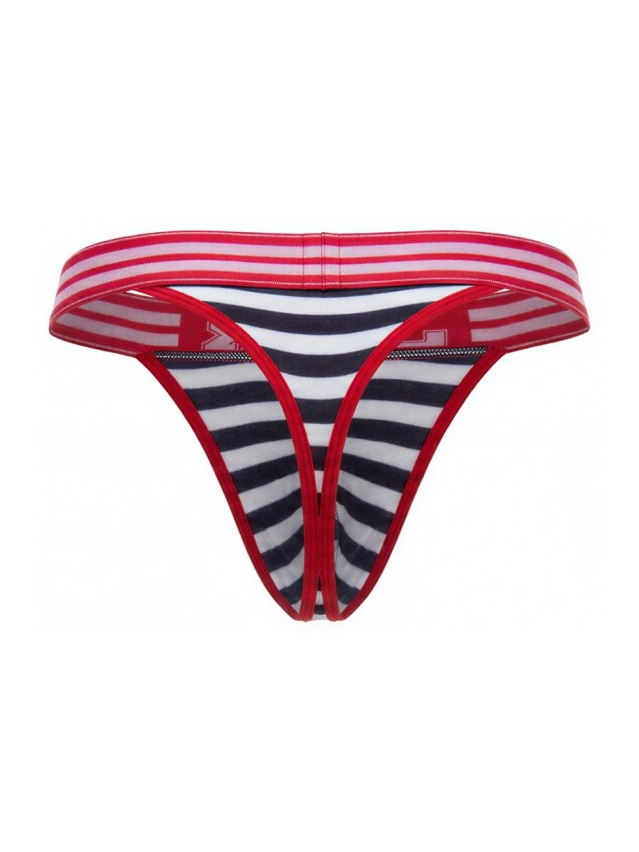 CityBOYZ USA Jor Santorini Thong with nautical striped design and comfortable fit, perfect for casual summer wear.