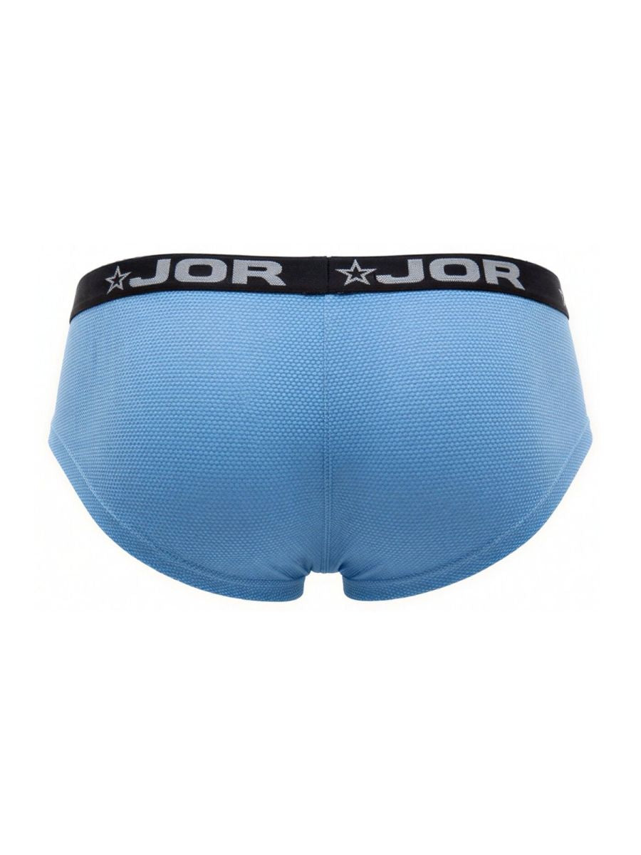 Blue CITYBOYZ★USA Jor Cannes Trunk 2345 men's underwear laid flat, showing the snug fit and soft fabric.