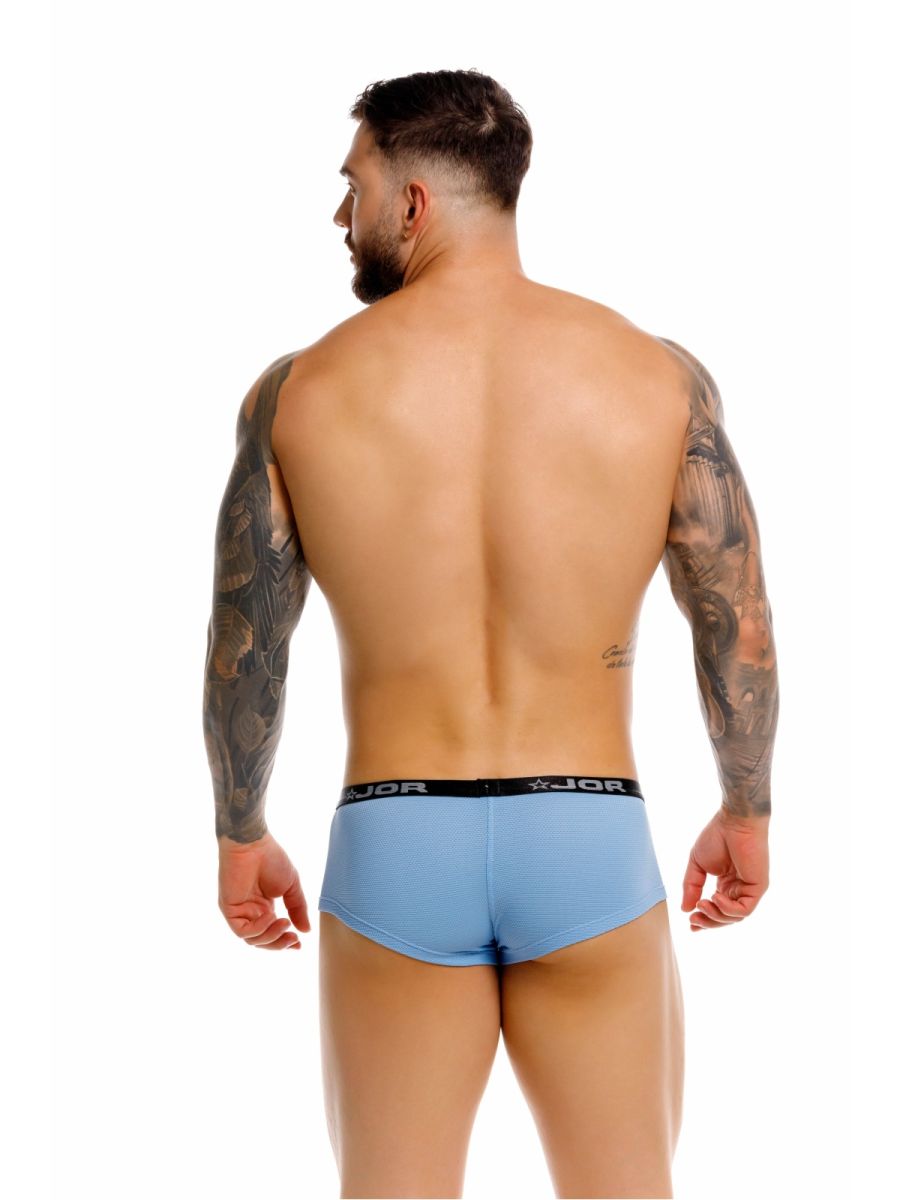 Blue CITYBOYZ USA Jor Cannes Trunk 2345 men's underwear with snug fit and soft waistband, displayed on a plain background.