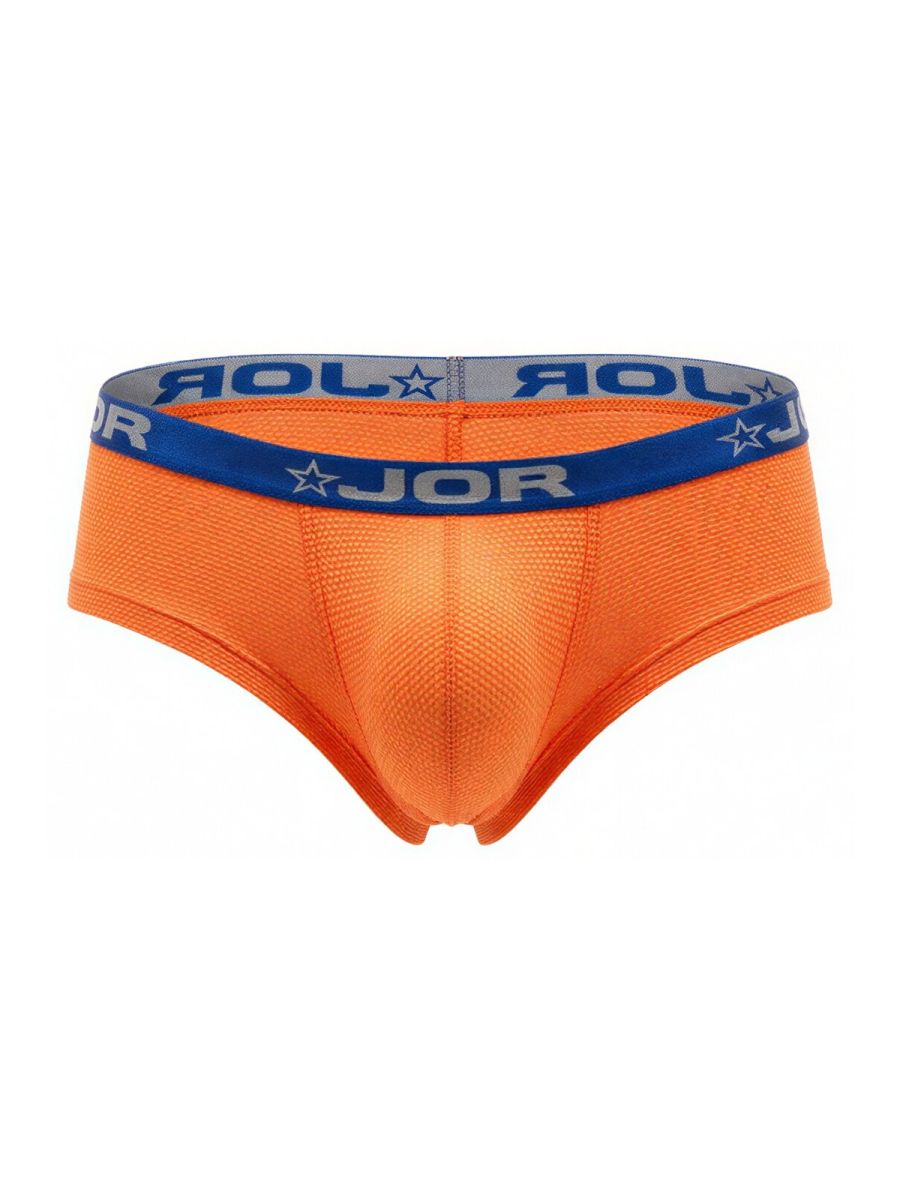 Orange CITYBOYZ★USA Jor Cannes Trunk 2345 men's underwear displayed flat, showcasing sleek design and comfortable fit.
