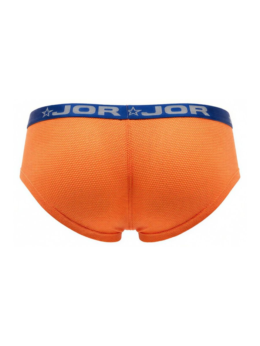 Orange CITYBOYZ★USA Jor Cannes Trunk 2345 men's underwear with comfortable fit and sleek design, shown on a model.