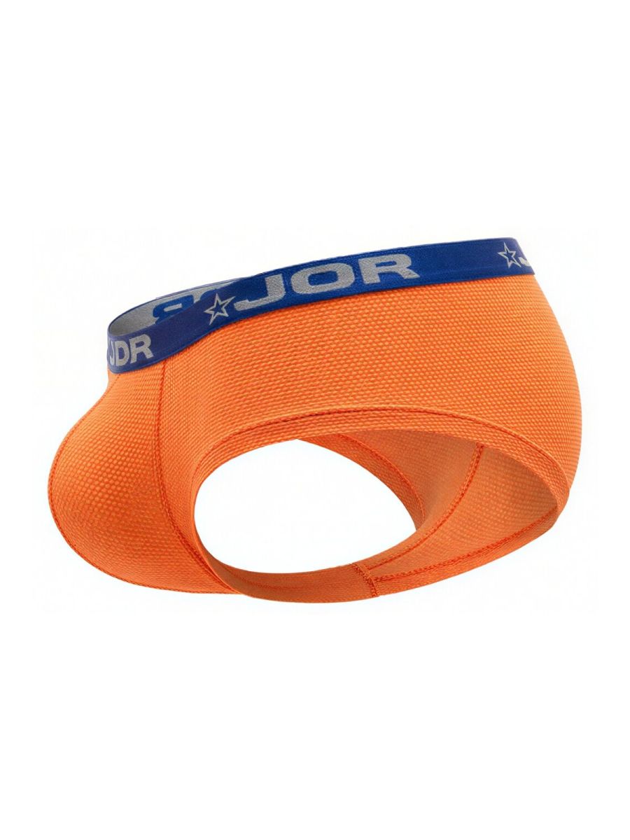 Orange CITYBOYZ★USA Jor Cannes Trunk 2345 men's underwear displayed on a model, highlighting slim fit and vibrant color.