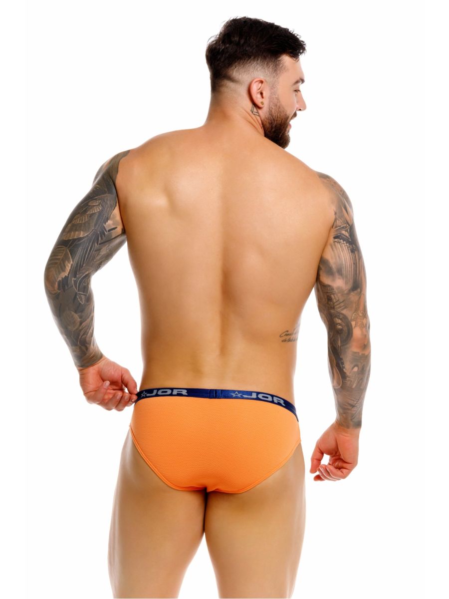 Orange CITYBOYZ★USA Jor Cannes Bikini underwear with smooth fabric and a comfortable fit, shown on a flat surface.