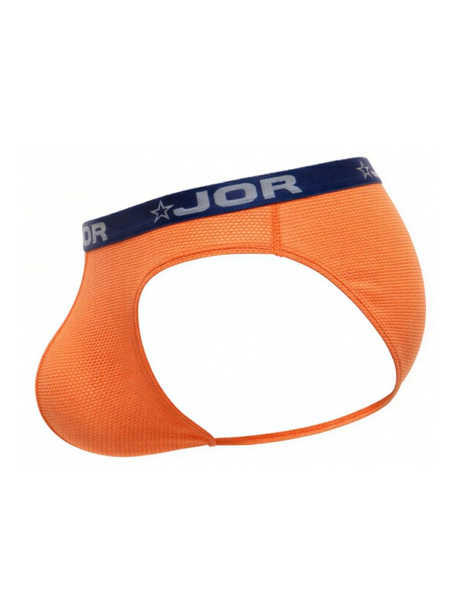 Orange CITYBOYZ★USA Jor Cannes Bikini underwear with a smooth fabric and stylish fit, shown on a model.