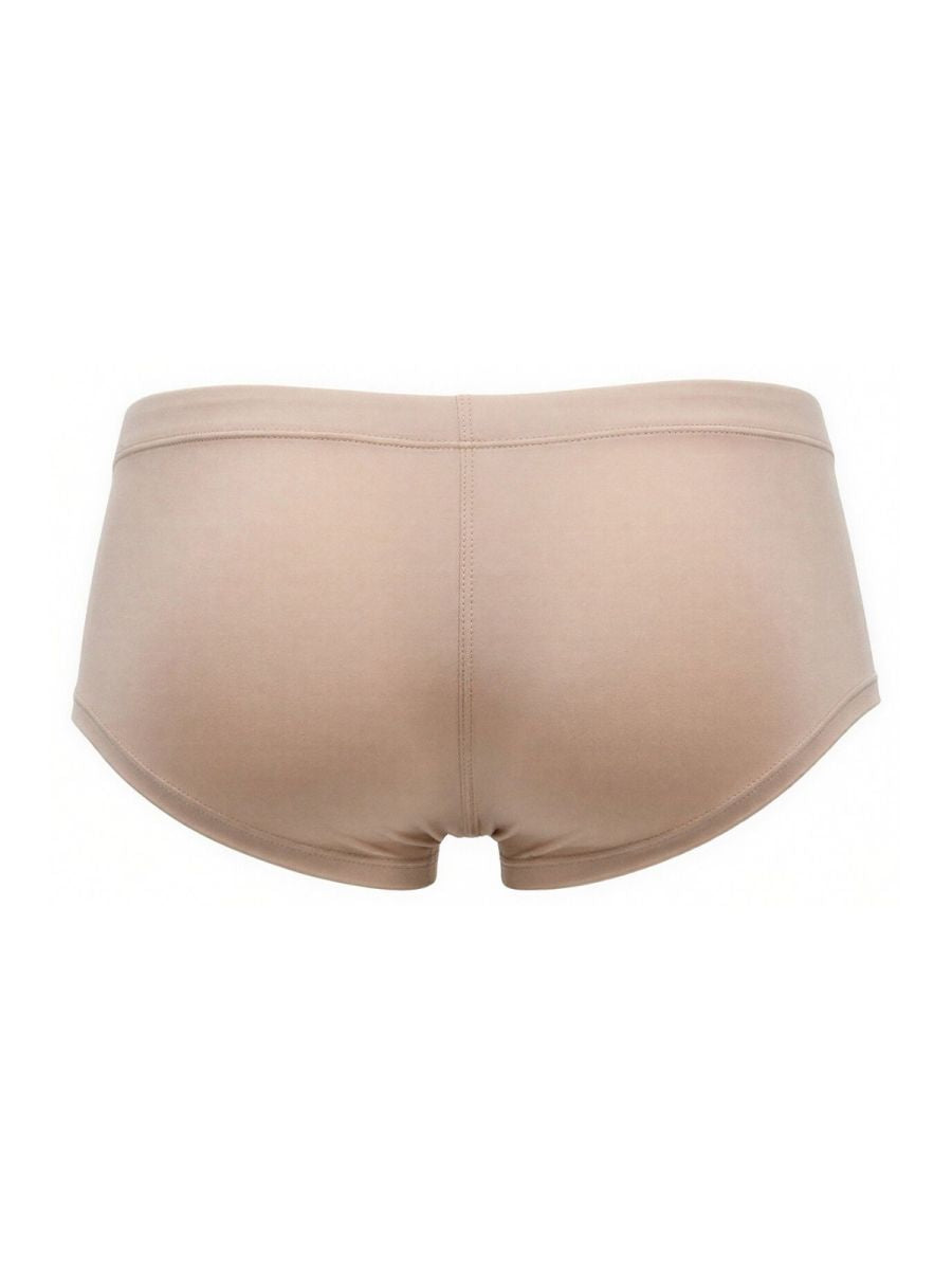 Beige men's Jor Invisible Trunk by CITYBOYZ★USA, low-rise underwear with seamless design and comfortable fit.